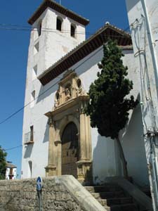 church with tree