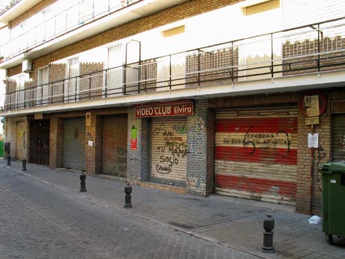 closed metal shutter