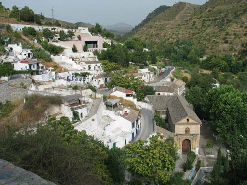 overlooking sacromonte